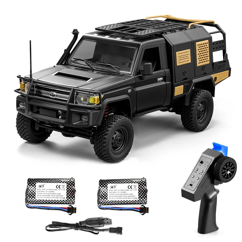 MN82 Series RC Pickup Truck – 4WD Off-Road Climbing Car - MN82 Red-1B