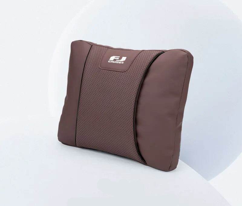 Toyota FJ Cruiser Car Neck & Lumbar Support Pillow - lumbar brown