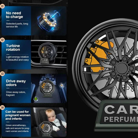 Premium Car Vent Clip Air Freshener - Long-Lasting Auto Scent