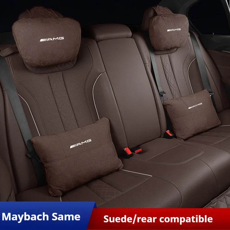 Car Headrest Lumbar Rest Cushion Neck Support Neck Pillow For Mercedes-Benz AMG A C E S V Class Sprinter GLC ML SLK CLS GLA GLK -