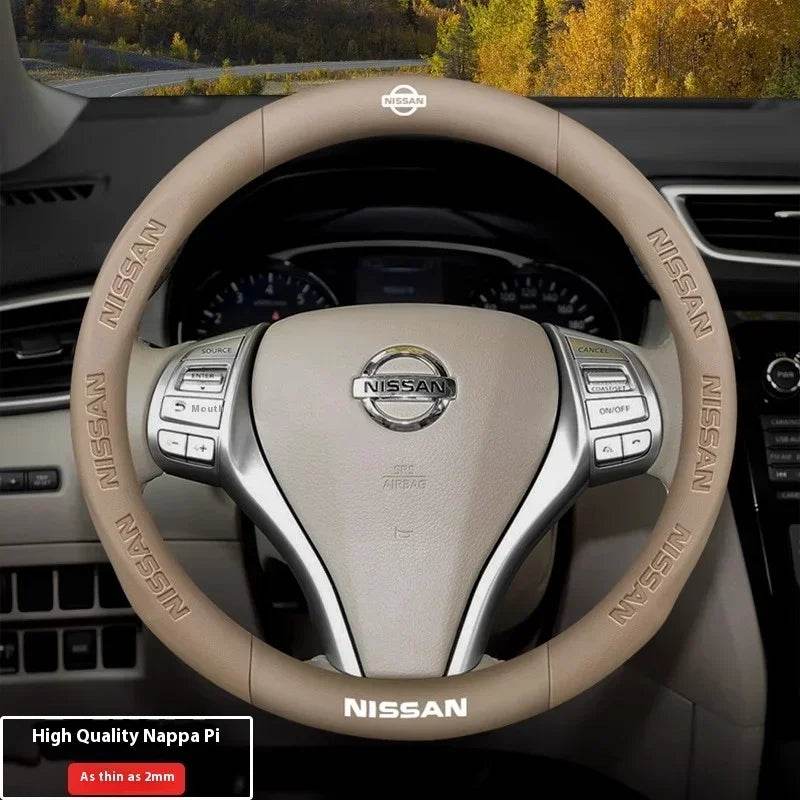 Nissan Carbon Fiber Steering Wheel Cover - O Style B beige