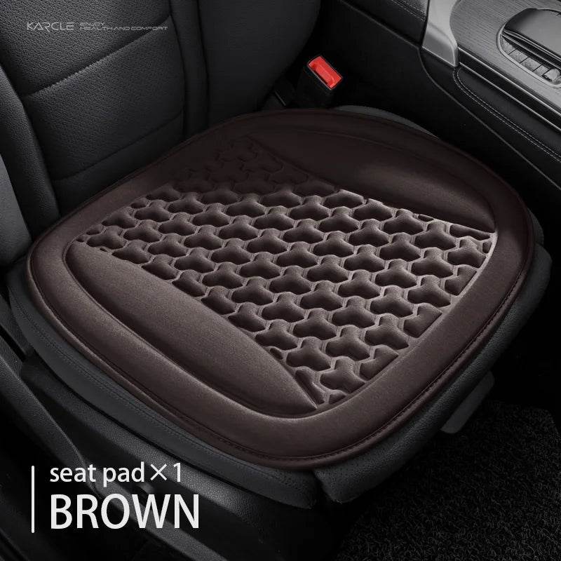 Summer Ice Silk Car Seat 3D Cushion - Brown