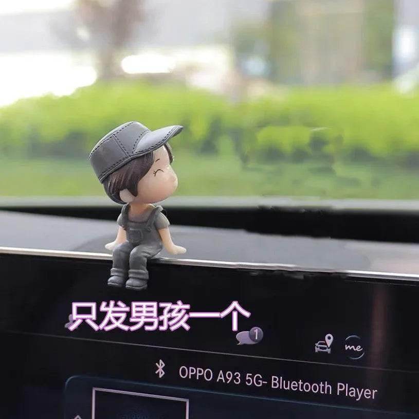 Cute Couples Car Decoration - Bue boy