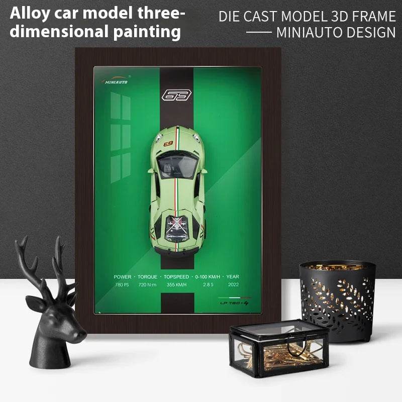 3D Wall Hanging Simulation Car Model for Living Room Decor & Car Enthusiasts - A6