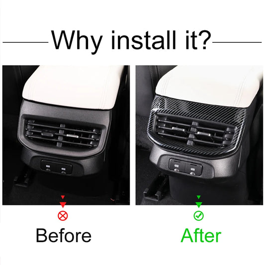 Carbon Fibre-Style Haval H6 Rear Air Vent Frame Trim