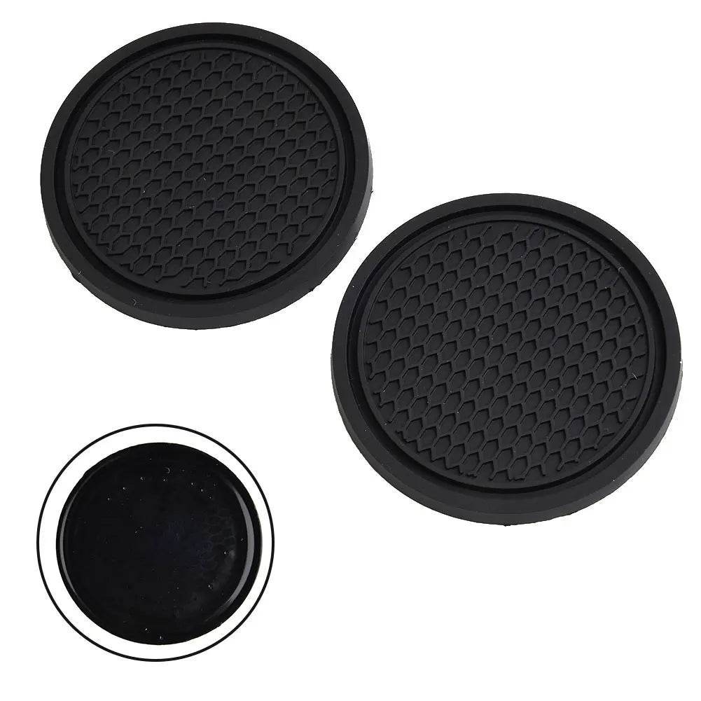 2pcs Universal Anti-Slip Car Cup Holder Insert Coasters -