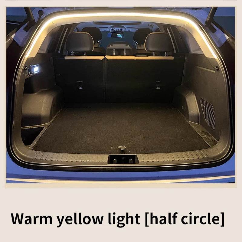 Car Trunk Ambient LED Light Strip | Wireless, Auto-Sensing, High Brightness - 2M Yellow light