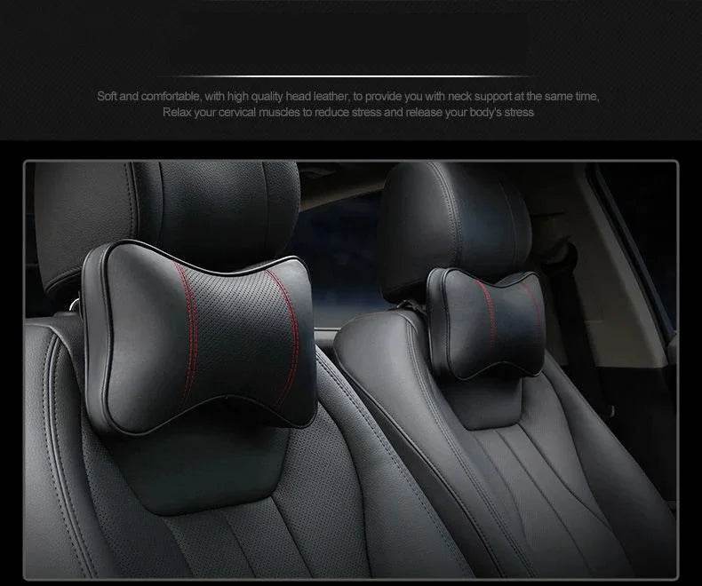 Toyota Neck Pillow and Seat Belt Shoulder Pads - Camry Auris Corolla Yaris Aygo RAV4 Prius Hilux Avensis Land Cruiser - 2Pcs-For Toyota 1