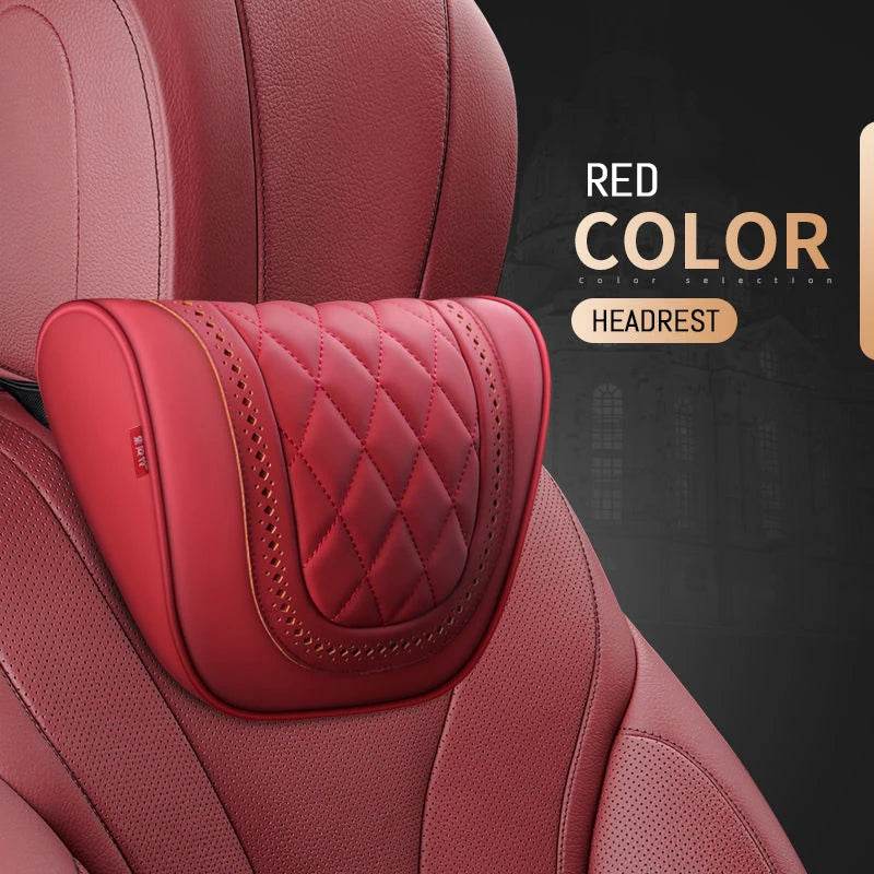 Mercedes Maybach S-Class Headrest & Lumbar Support - Headrest Red