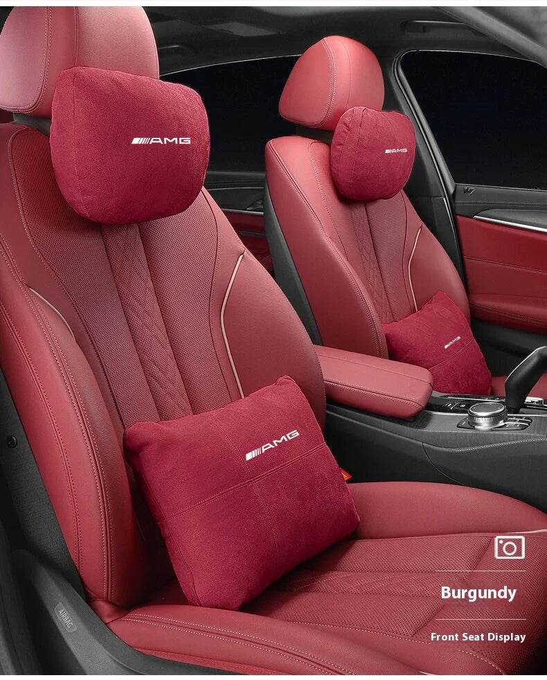 Car Headrest Lumbar Rest Cushion Neck Support Neck Pillow For Mercedes-Benz AMG A C E S V Class Sprinter GLC ML SLK CLS GLA GLK -