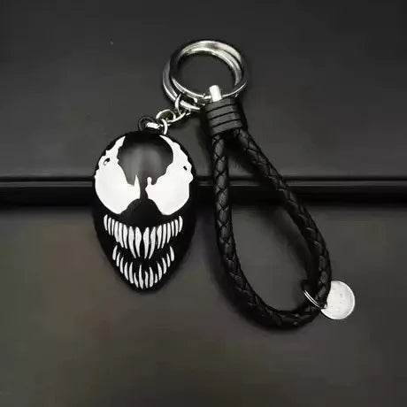 Marvel Avengers Deadpool Captain America Shield Keychain Rotate Relieve Anxiety Toy Keyring Car Bag Key Holder Accessories Gift - du ye