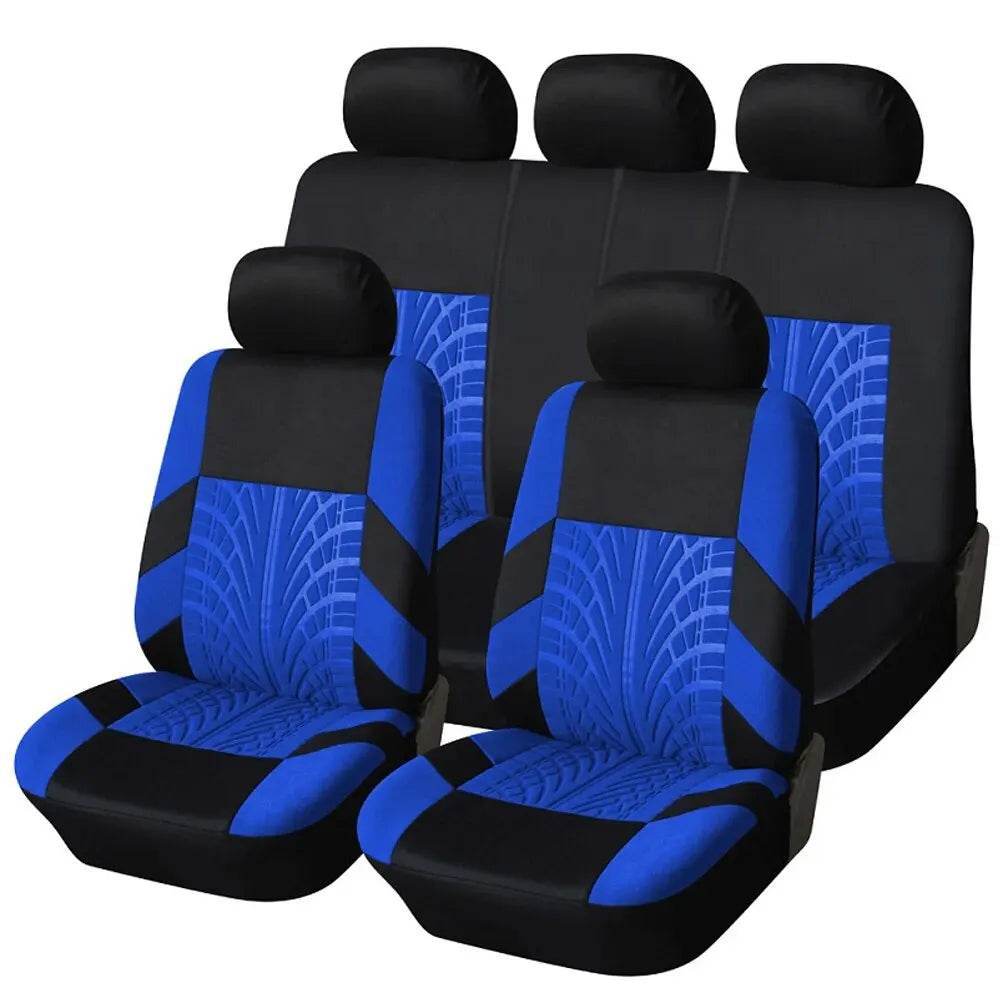 Universal Full Car Seat Covers - Y33376-BEIGE-4PCS