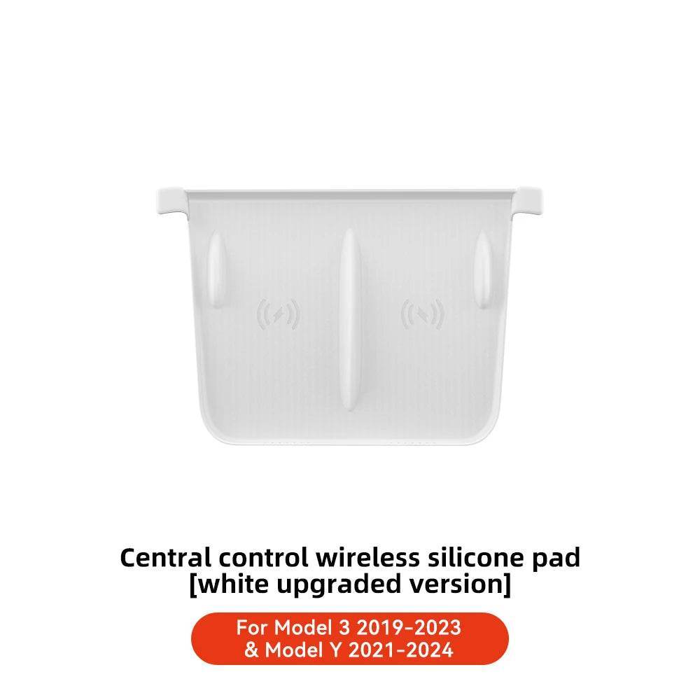 Wireless Charging Pad – Fits Tesla Model 3/Y (2021–2025 Highland/Juniper) - White