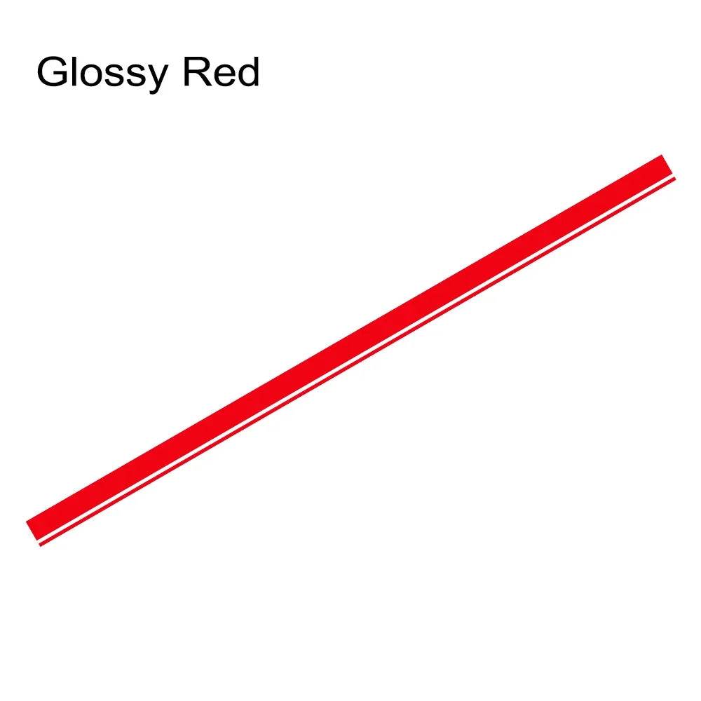 BMW Racing Stripe Decals - Glossy Red