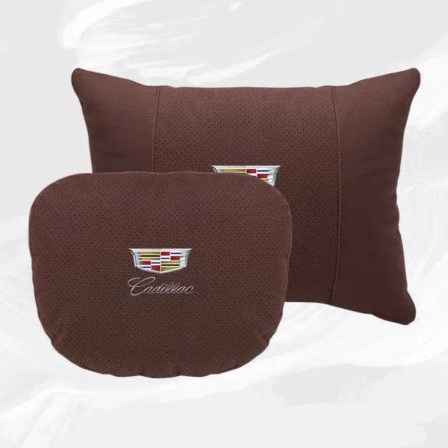 Cadillac Escalade Breathable Neck Pillow & Lumbar Support XT4 XT5 ATS CTS SRX XTS BLS GT4 - headrest 1pc white