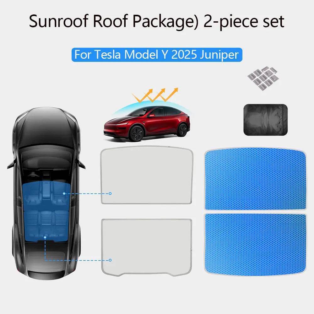 Tesla Model 3/Y Sunroof Sunshade (2020–2025) - Windshield M3 MY