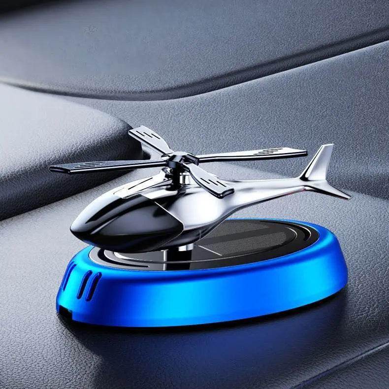 Helicopter Car Air Freshener Dashboard Decoration - Blue