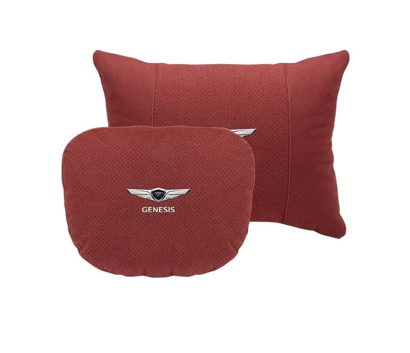 Genesis Car Neck Pillow & Lumbar Support - Red