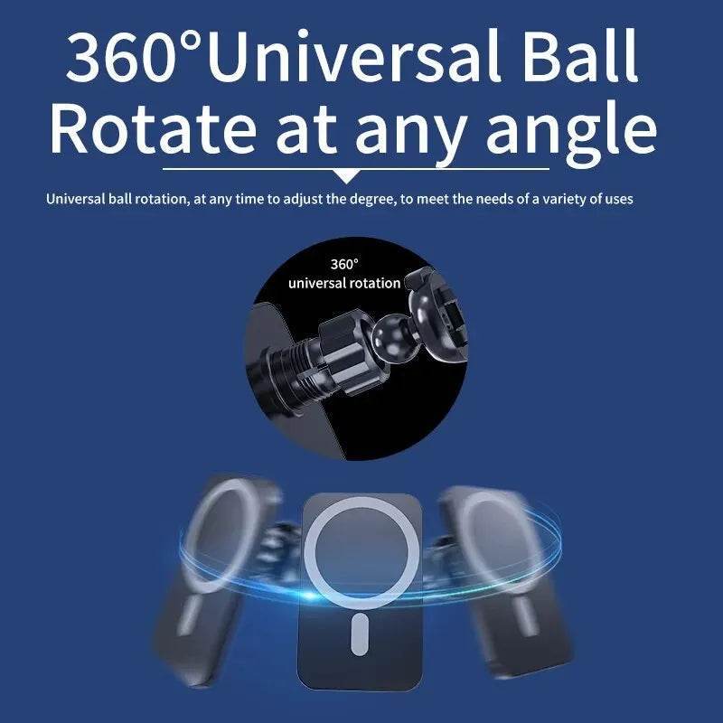 30W MagSafe Fast Charging Mount & Phone Holder - Black