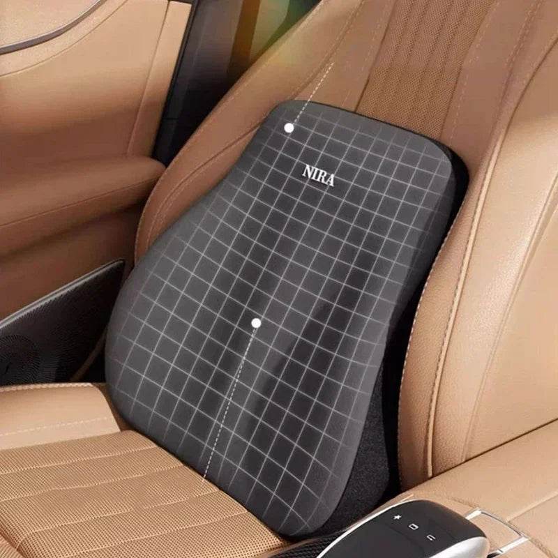 Car Neck Pillow & Back Cushion for Ultimate Comfort - Brown Headrest