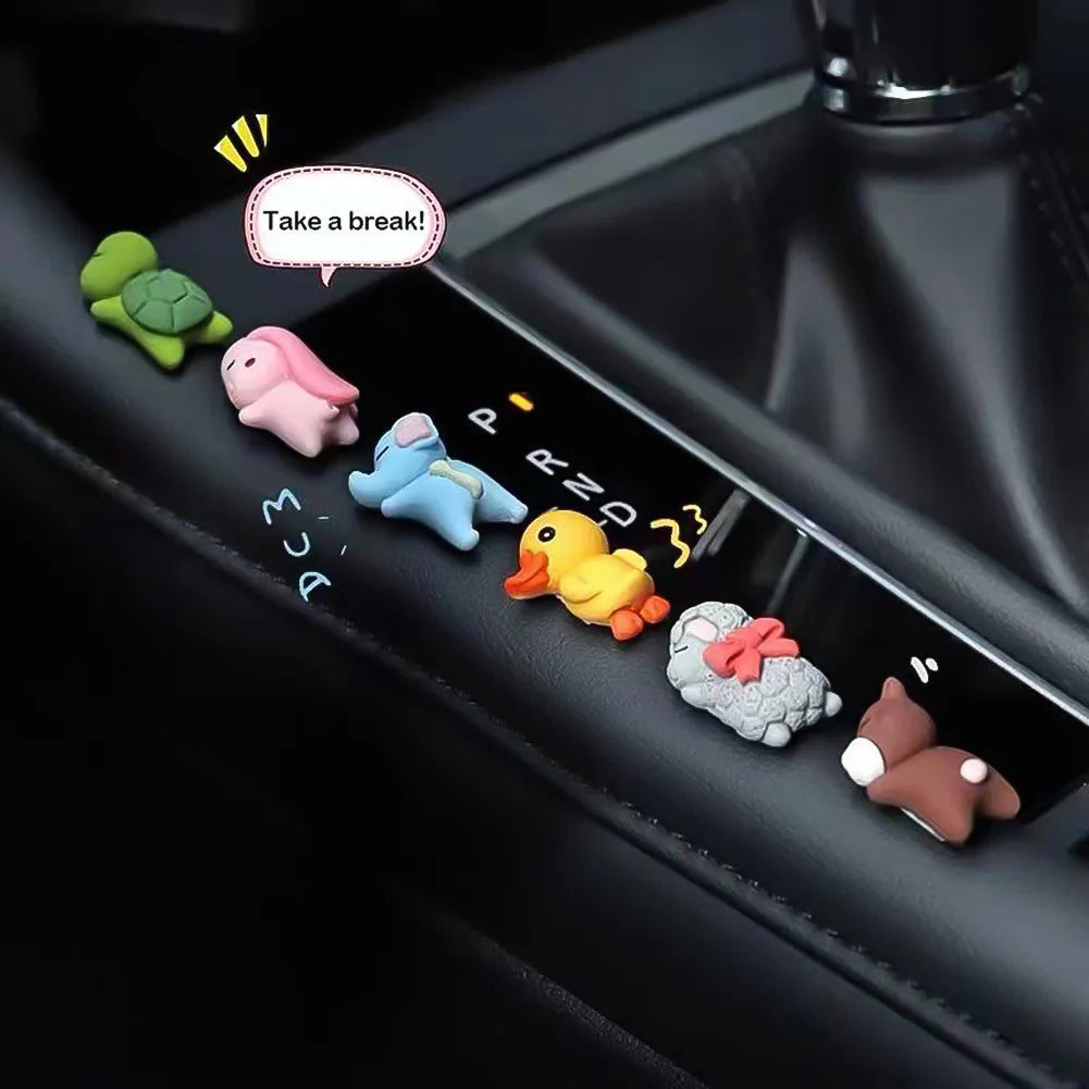 Car Interior Decorations Little Turtle Cute Pendants 6 pcs - Carmoods