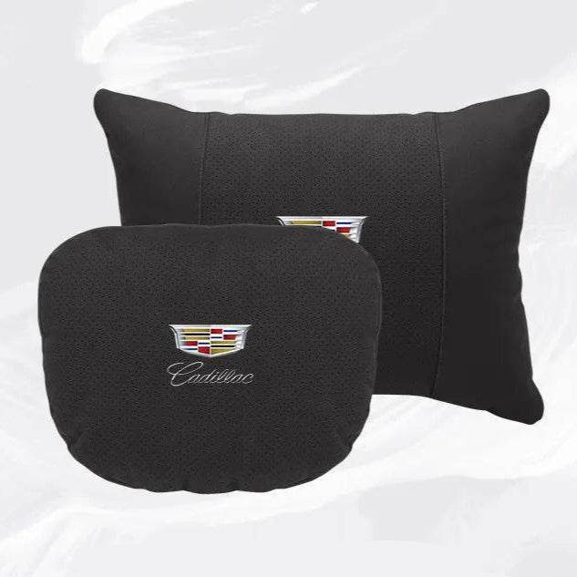 Cadillac Escalade Breathable Neck Pillow & Lumbar Support XT4 XT5 ATS CTS SRX XTS BLS GT4 - headrest 1pc white