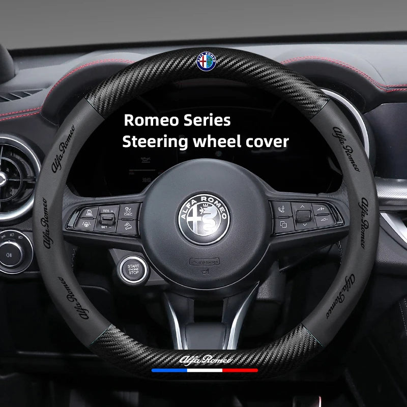 Alfa Romeo Steering Wheel Cover Giulietta Mito 159 Giulia Stelvio