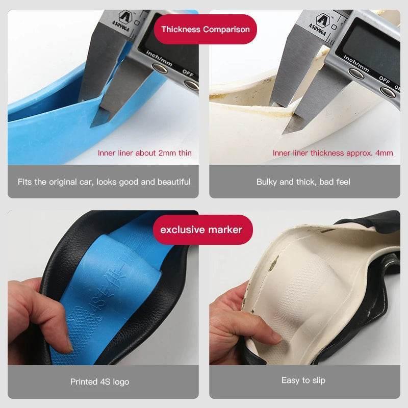 Honda Carbon Fiber Sports Steering Wheel Cover - Carbon Fiber Black