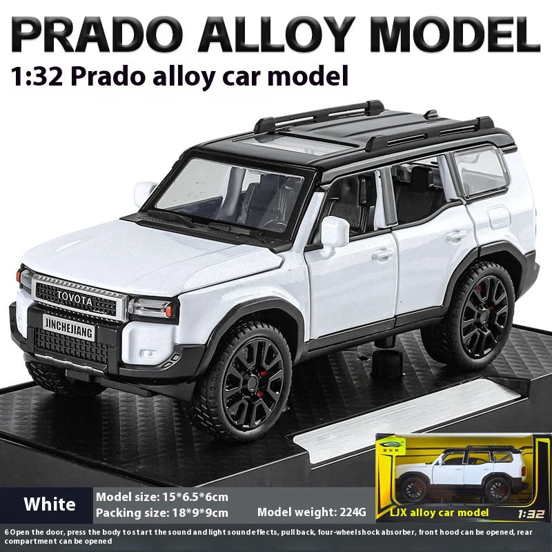 Toyota Prado Land Cruiser 1:32 Scale Die-Cast Metal Alloy Model Car