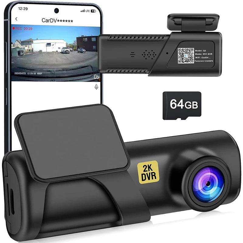 2K Mini Dash Cam with WiFi -