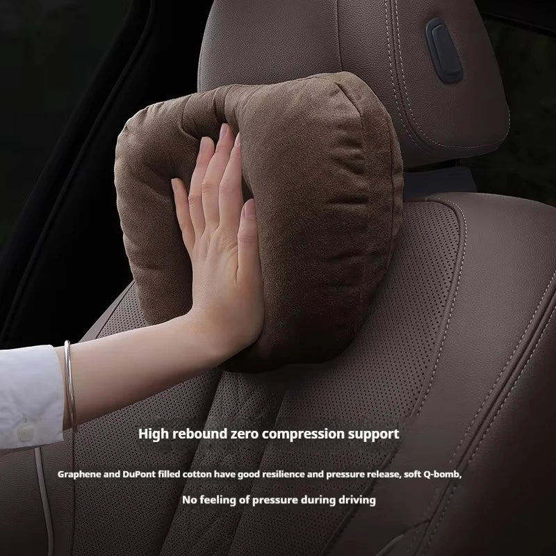 BMW Suede Neck Pillow & Lumbar Cushion