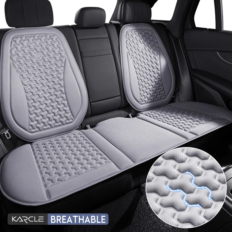 Summer Ice Silk Car Seat Cushion – 3D Breathable Universal Seat Protector Pad