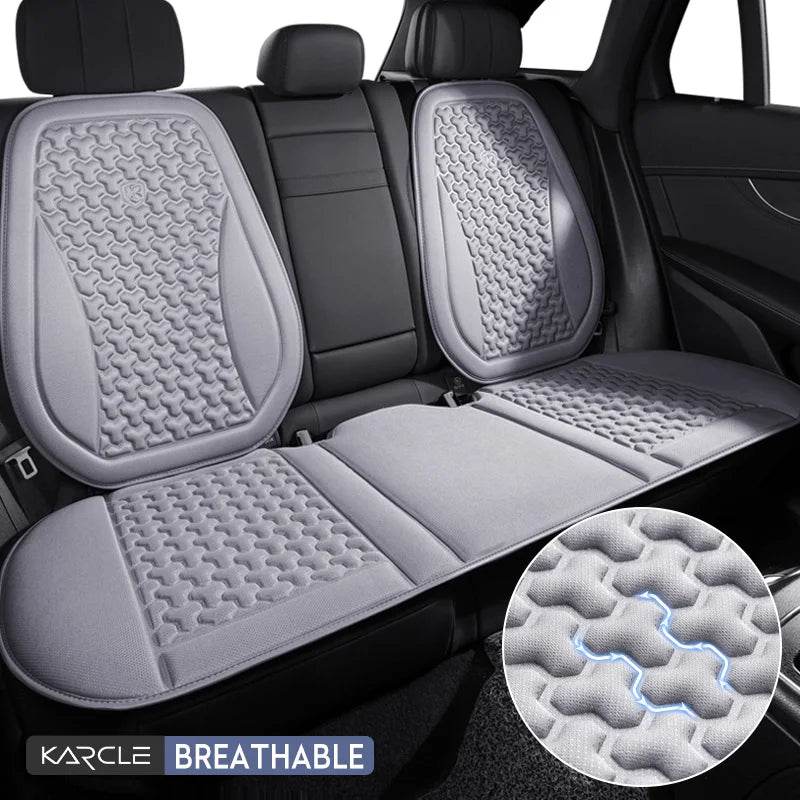 Summer Ice Silk Car Seat 3D Cushion - Brown