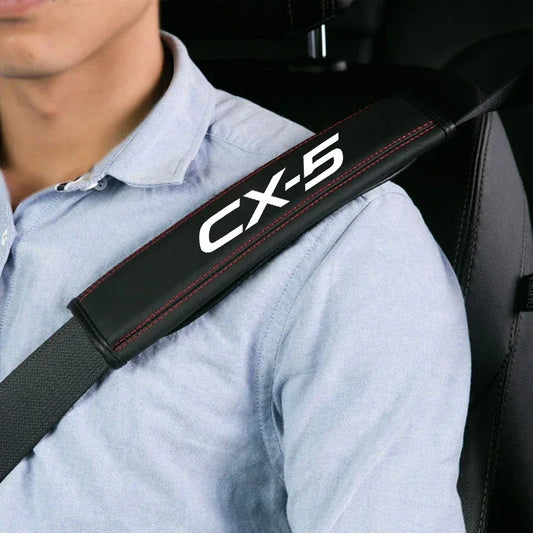 Mazda CX-5 Leather Seat Belt Shoulder Cover - A