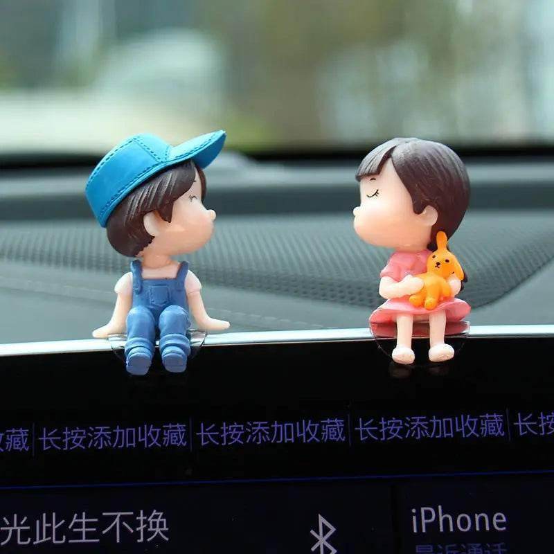 Cute Couples Car Decoration - Bue boy