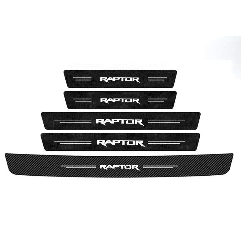 Ford Raptor 2025 Ranger Carbon Fiber Door Sill Guards Anti-Kick - 5pcs