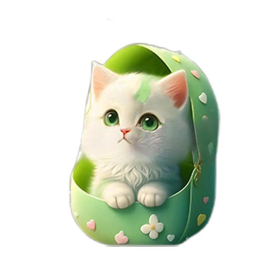 Cat Car Air Freshener Vent Clips – Aromatherapy Diffuser & Interior Decoration - B