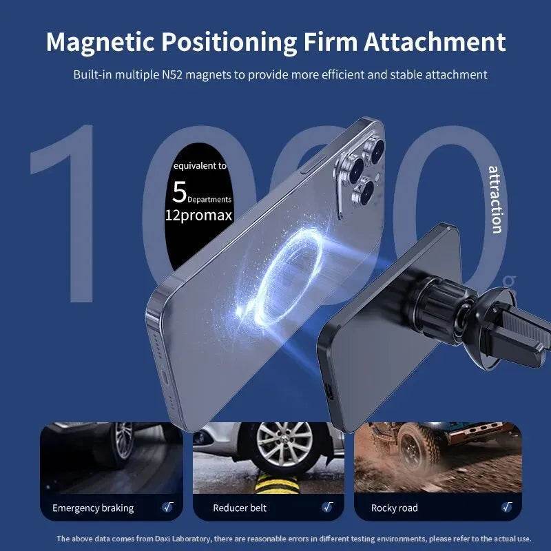 30W MagSafe Fast Charging Mount & Phone Holder - Black