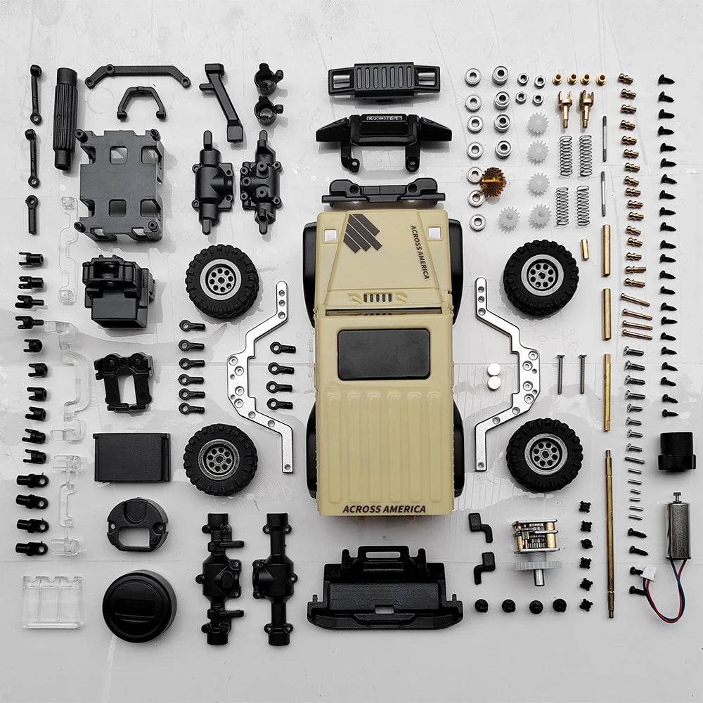 LDARC X43 4WD RC Remote Control Car - Lemon Yellow