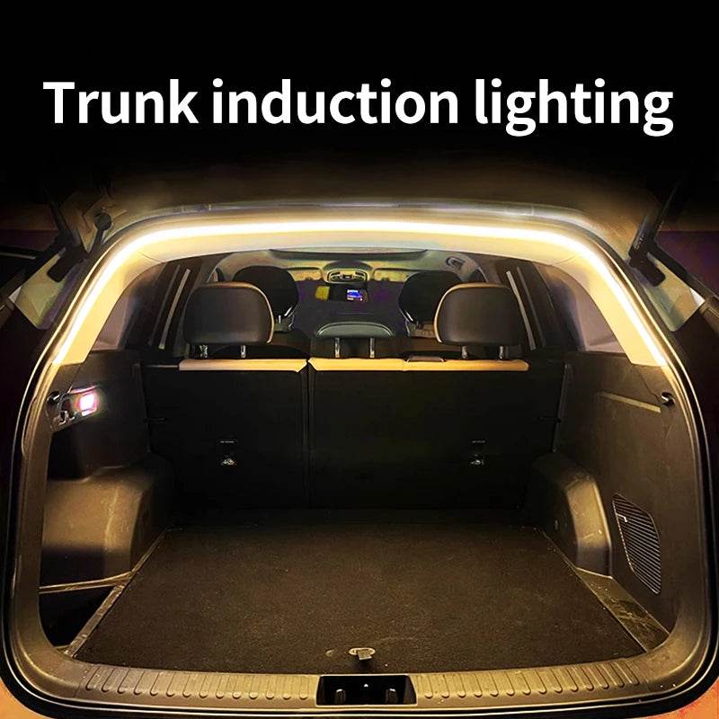 Car Trunk Ambient LED Light Strip | Wireless, Auto-Sensing, High Brightness - 2M White light