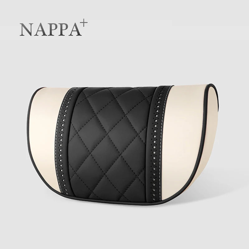 NAPPA Leather Car Neck Pillow For Mercedes-Maybach S-Class Headrest Car Travel Rear Seat Support Cushion Interior Accessories