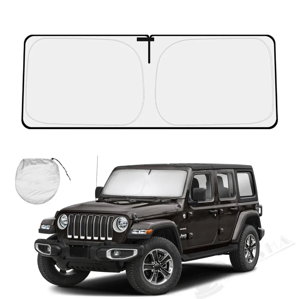 Jeep Wrangler JL Windshield Sun Shade - 2/4 Door 4XE Gladiator JT -