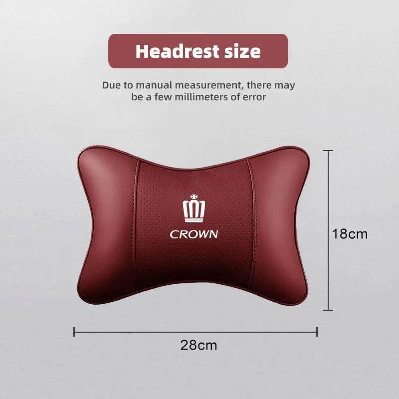 Toyota Crown Leather Car Neck Pillow