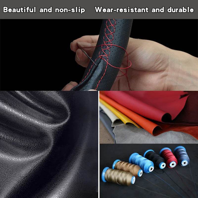 DIY Custom Steering Wheel Braid Cover for Mazda 3 Axela, CX-30, MX-30 (2019–2020) - Yellow Thread