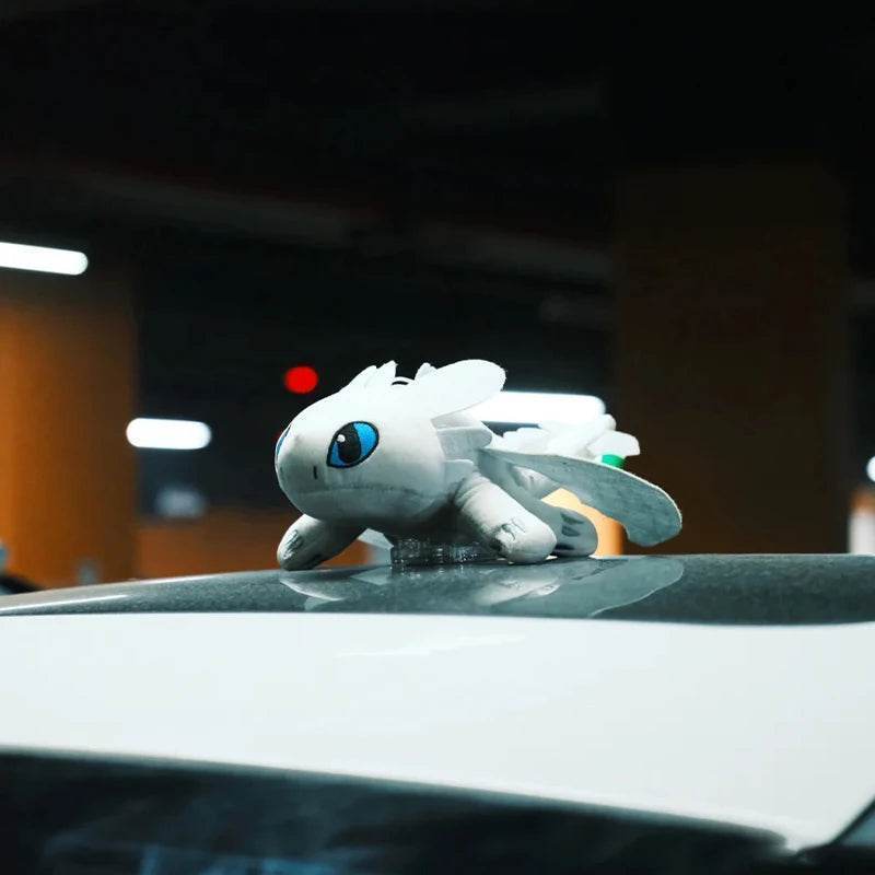 Toothless and Light Fury Dragon Car Roof Decoration - Light Fury