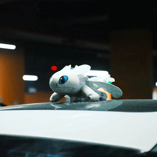 Toothless and Light Fury Dragon Car Roof Decoration - Light Fury