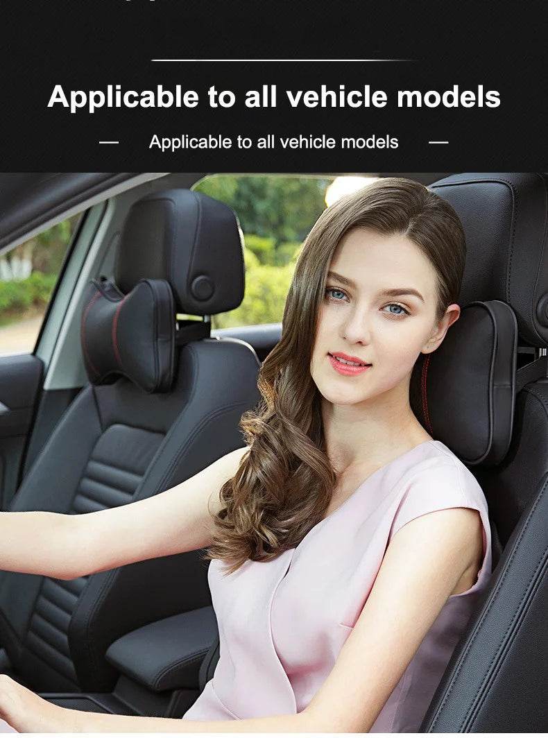 Toyota Neck Pillow and Seat Belt Shoulder Pads - Camry Auris Corolla Yaris Aygo RAV4 Prius Hilux Avensis Land Cruiser - 2Pcs-For Toyota 1