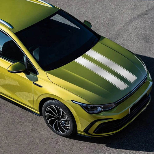 Sports Racing Hood Stripe Sticker - Colorful Laser