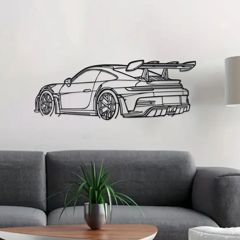 Car Metal Wall Art – Black Metal Car Design Home Decor