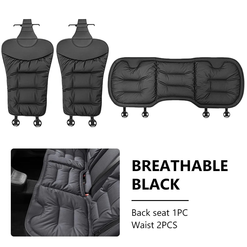 AUTOMECHANIST Nappa Leather Car Seat Covers Universal 5-Seat Set
